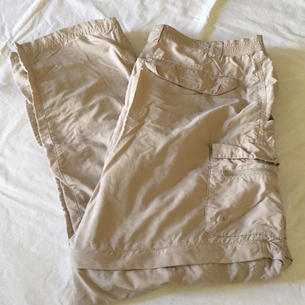 Columbia men’s convertible zip off shorts pants